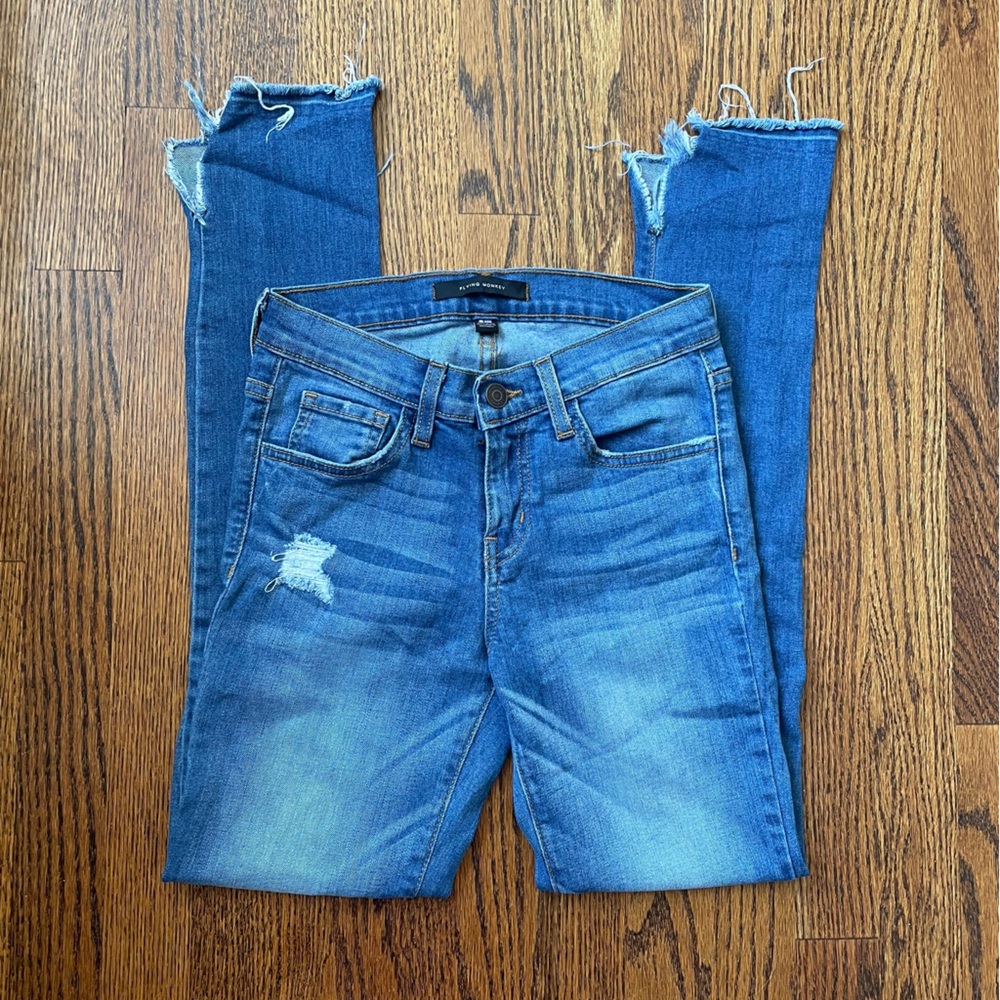 Flying Monkey Denim Jeans with Slit Size 24